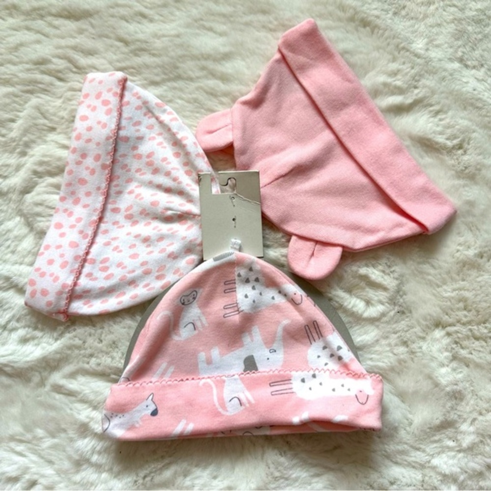 New carters baby girl hats NB 0-3M